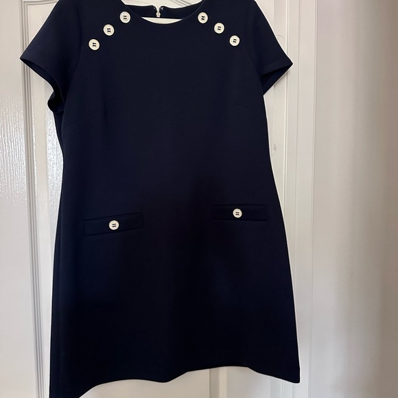 Tommy Hilfiger Blue A-Line Mini Dress Short Sleeve - Picture 1 of 4